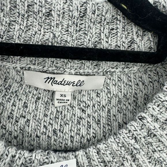 MADEWELL Broadway Crewneck Cardigan Sweater In Grey Size XS NWT - Picture 9 of 11